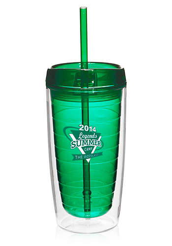 16 oz. Double Wall Tumblers with Straw 28