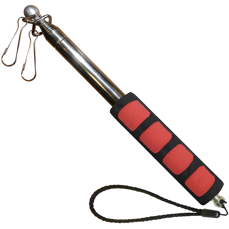 Handheld Telescopic Flagpole - Red Handle 2
