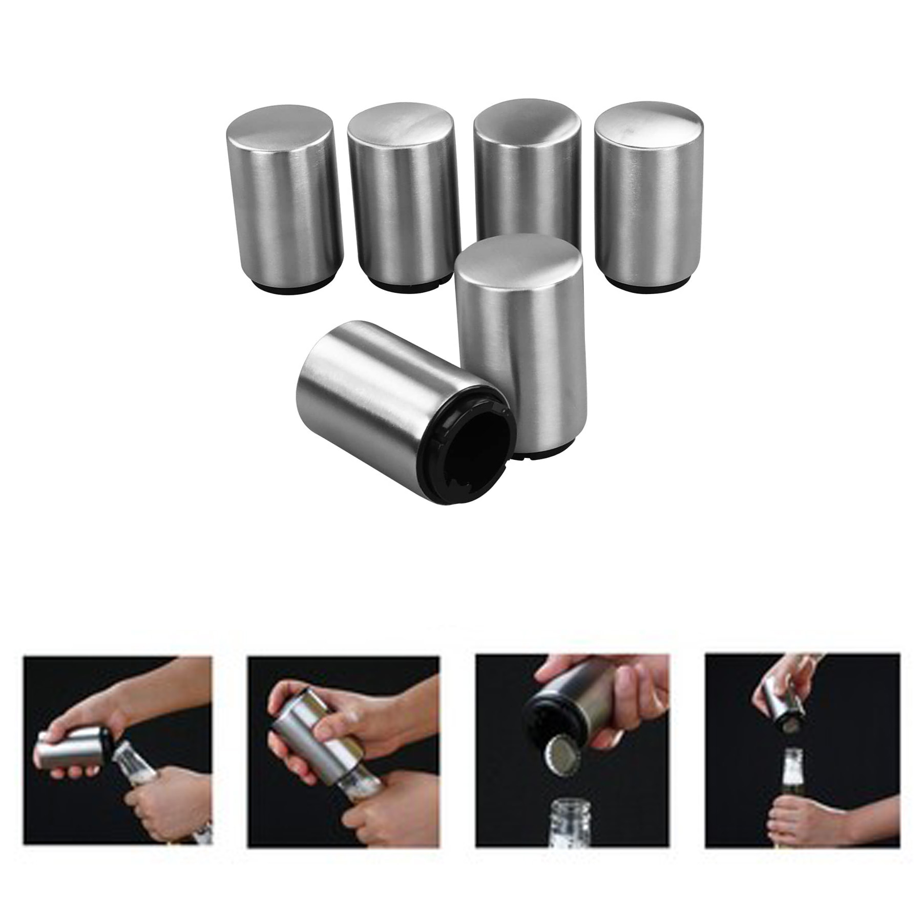 Stainless Steel Automatic Beer Bottle Opener 2