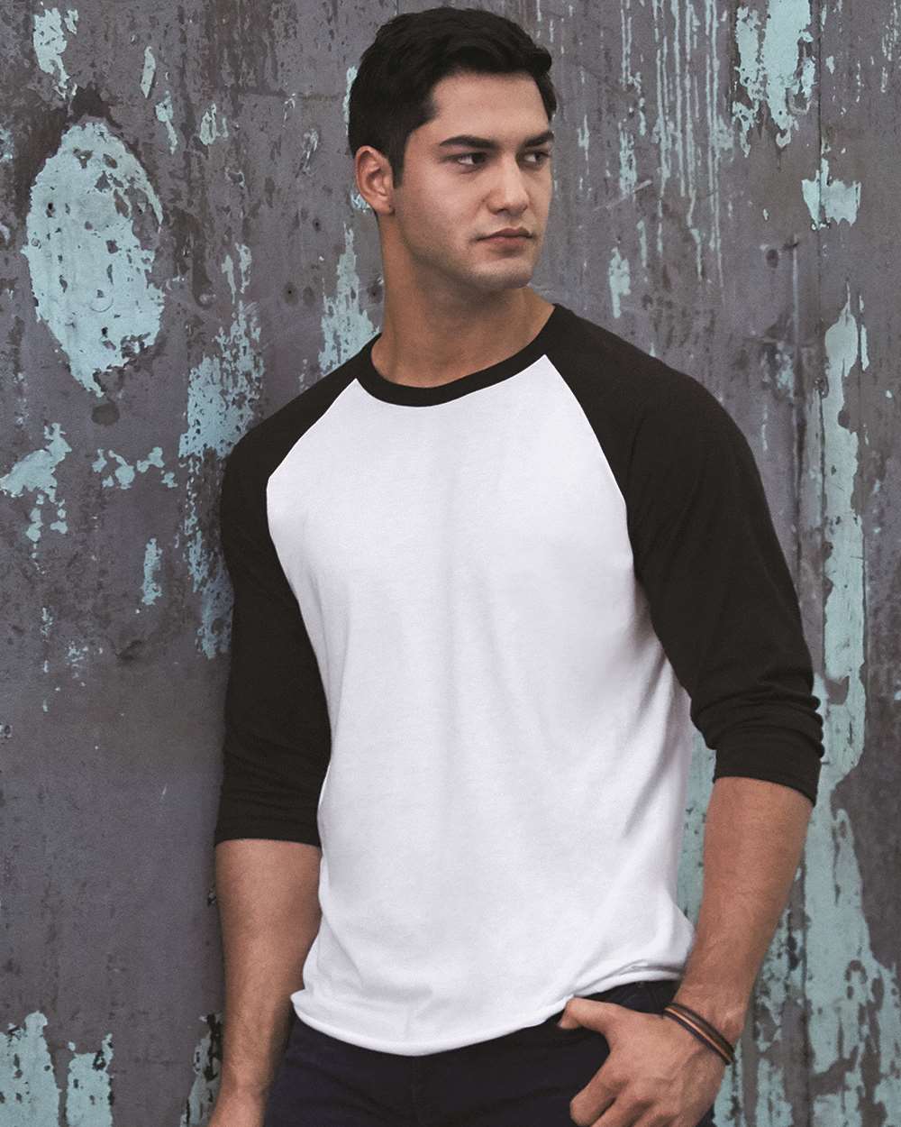 Premium Blend Ringspun Three-Quarter Sleeve Raglan Baseball T-Shirt - 560RR 11
