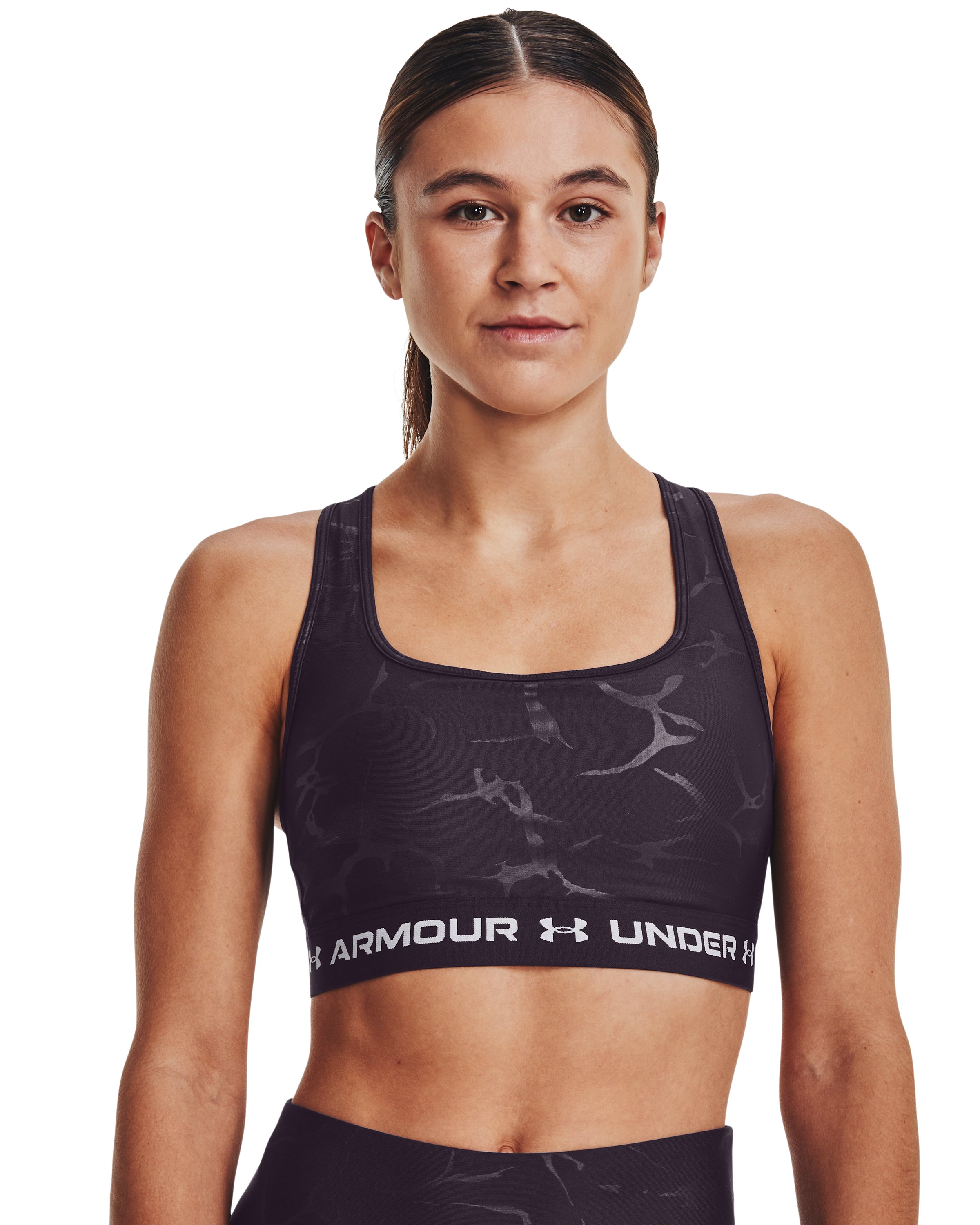 Armour Mid Crossback Emboss Women's Sports Bra 4