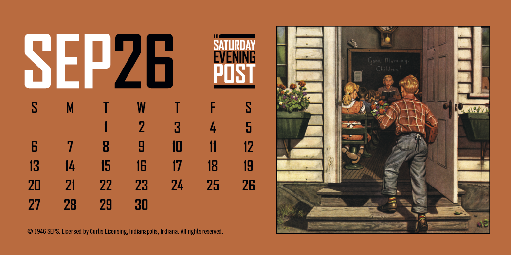 Triumph® Calendars The Saturday Evening Post Desk Calendar 10