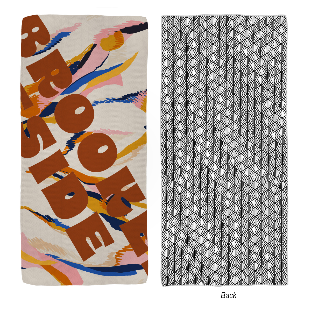 30" X 60" Sand-Free Waffle Beach Towel 2