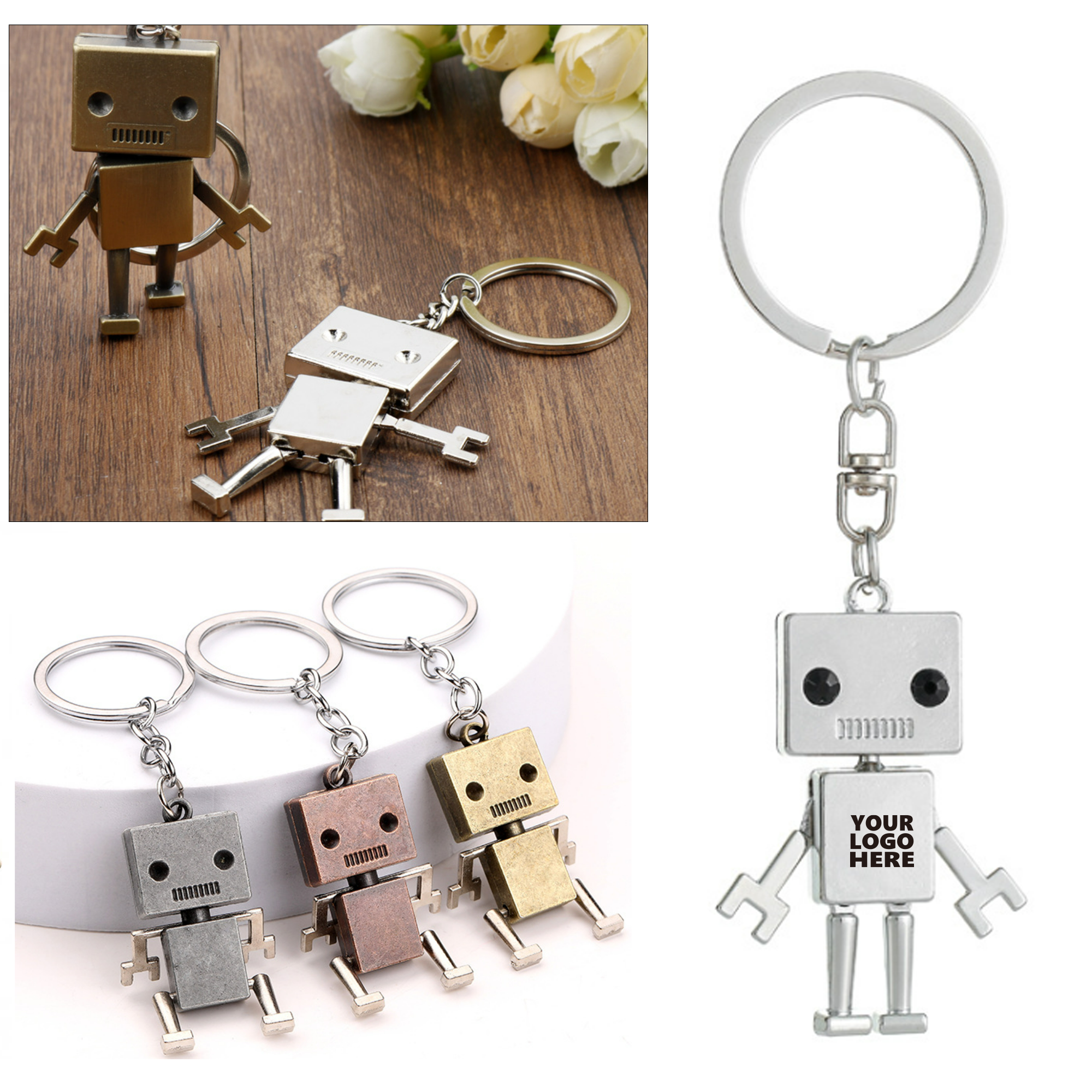 Robot Style Key Charm 2