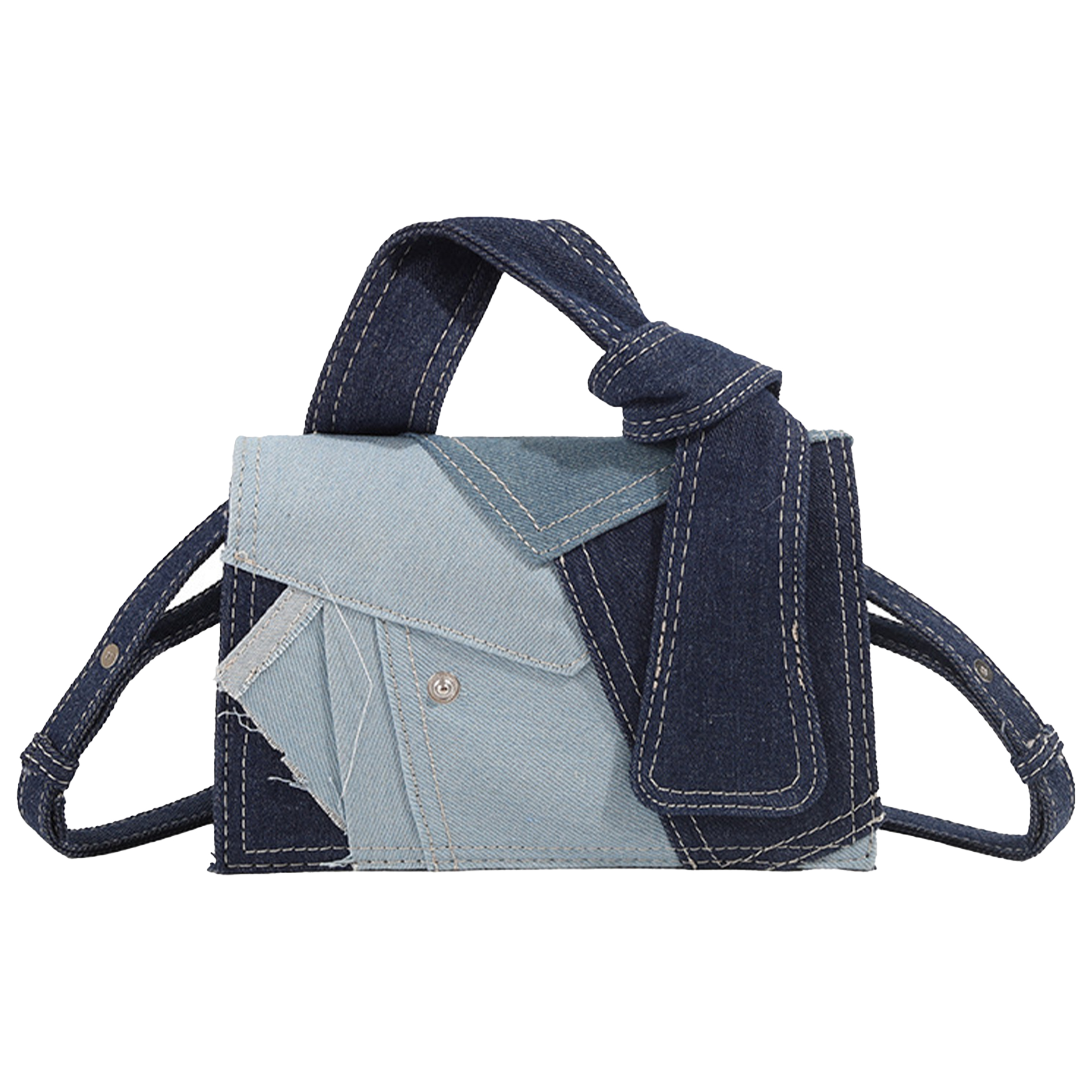 Denim Leisure Splicing Crossbody Bag 4