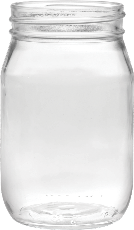 16 oz. Shindig Glass Jar - Deep Etched 13