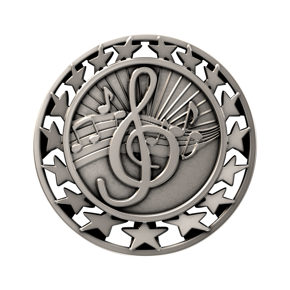 Music Star Medallion (2-1/2") 6