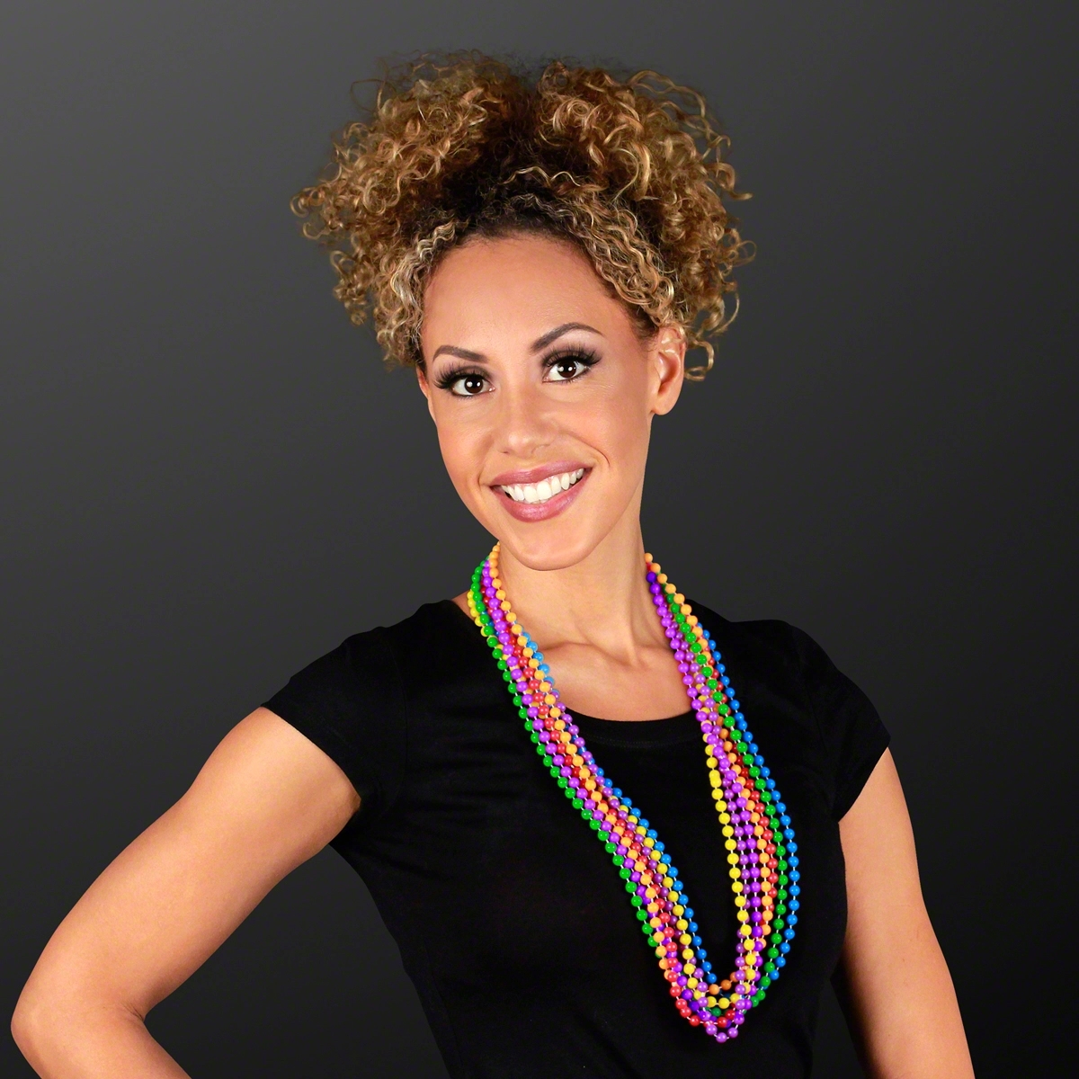 7MM 33" Round Beaded Necklaces 15