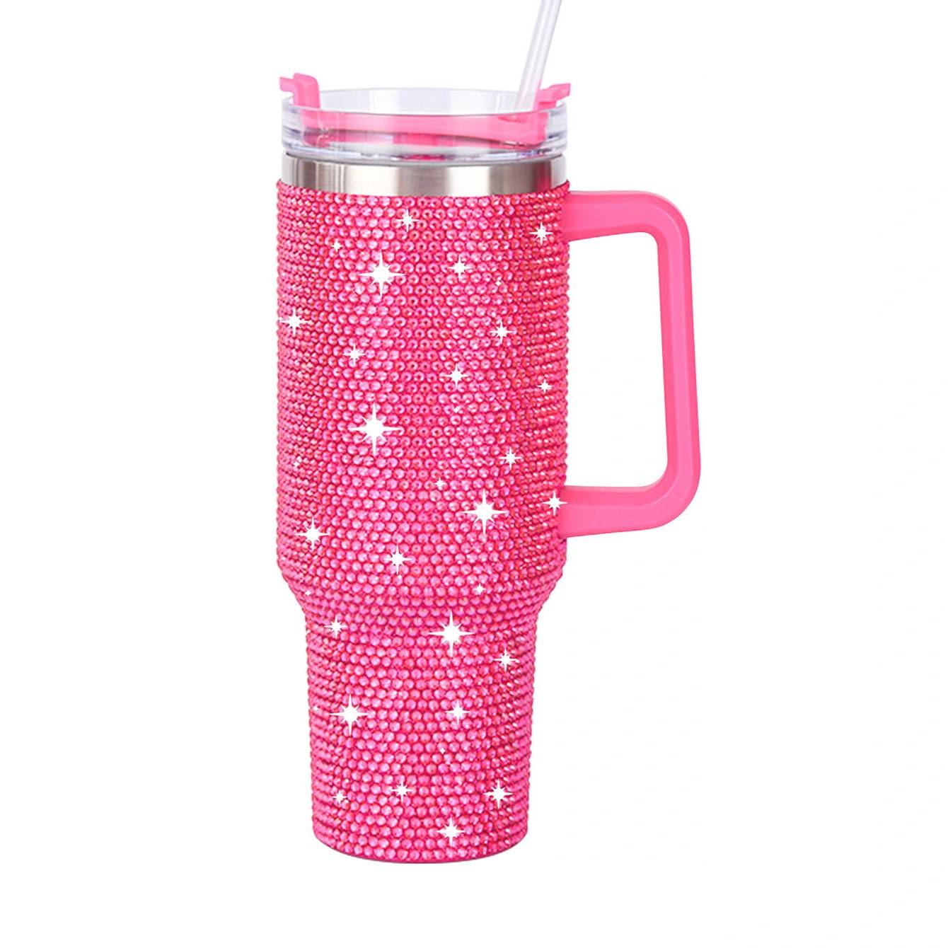 40oz diamond-set thermos w/ handle 5