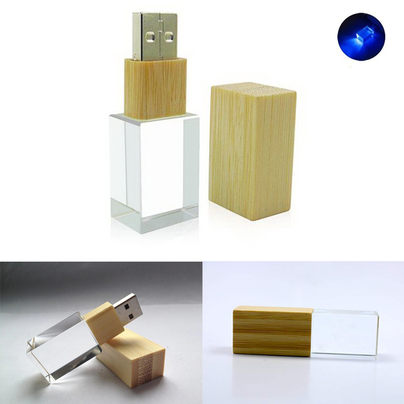 4GB Crystal Bamboo Cap USB/Flash Drive 2