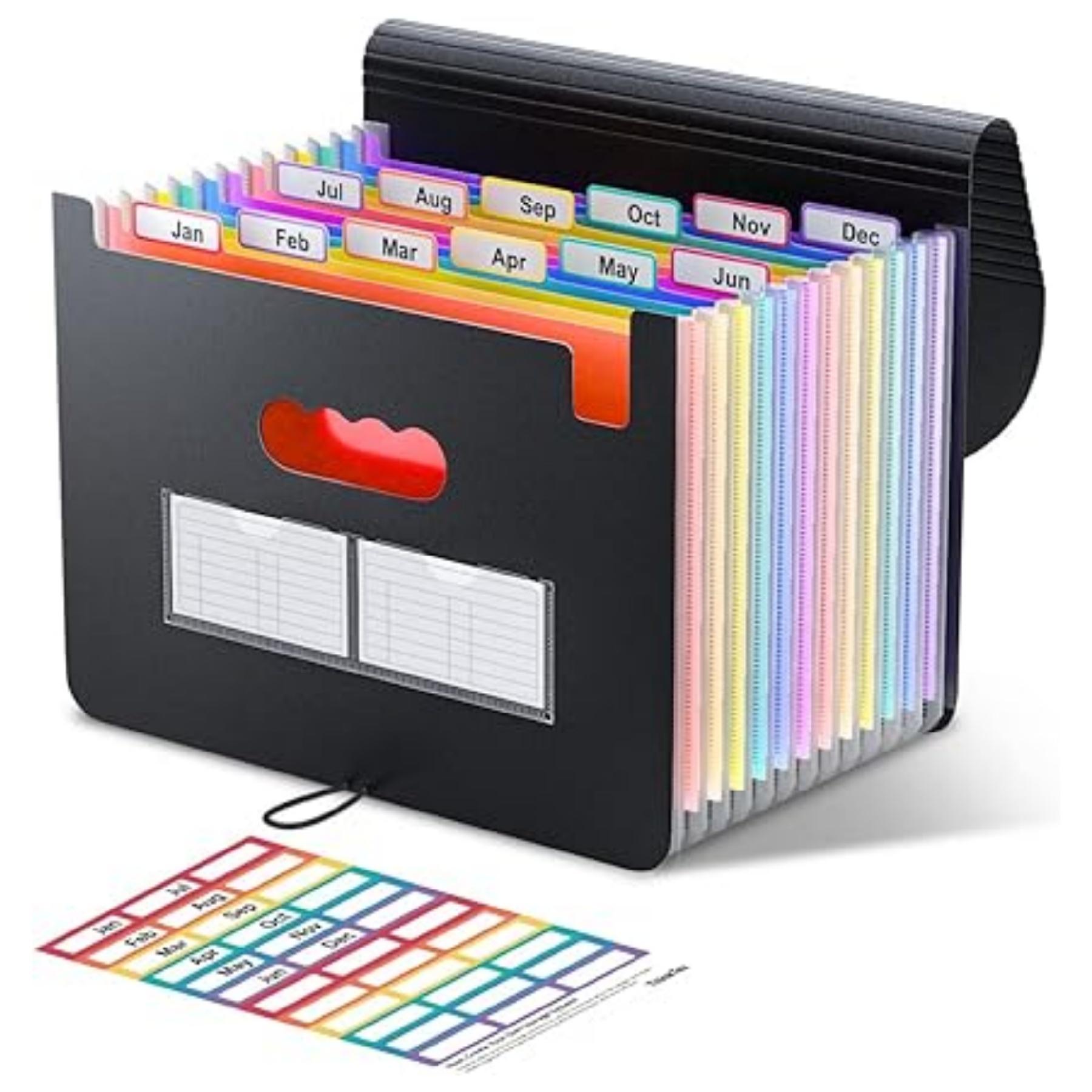 12 Pockets Accordian File Organizer 6
