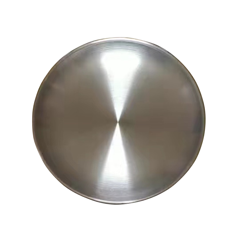 9" Round Double Layer 304 Stainless Steel Food Plates 4
