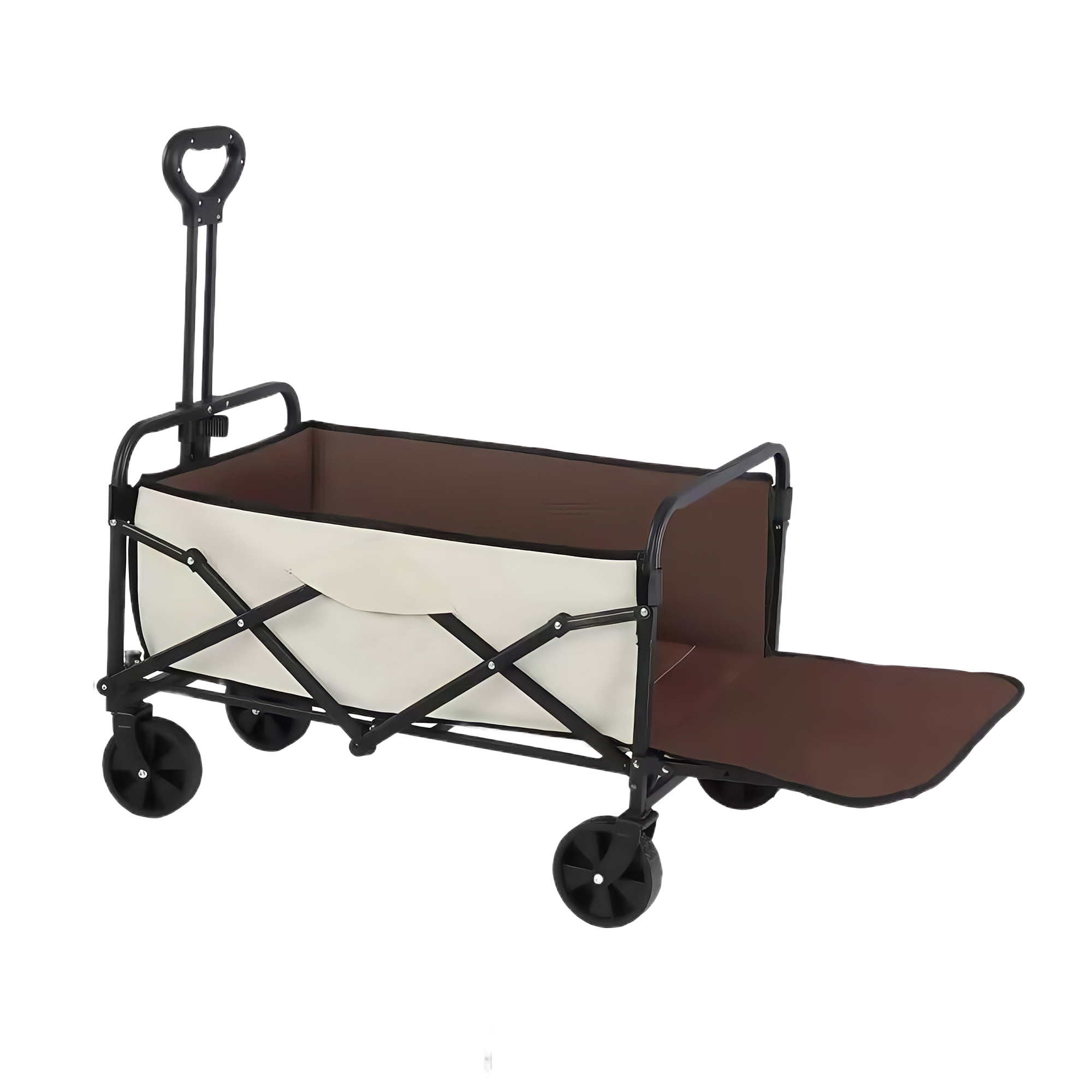 5" Outdoor Camping Wagon Foldable All Steel Utility Cart with 180L Capacity 4