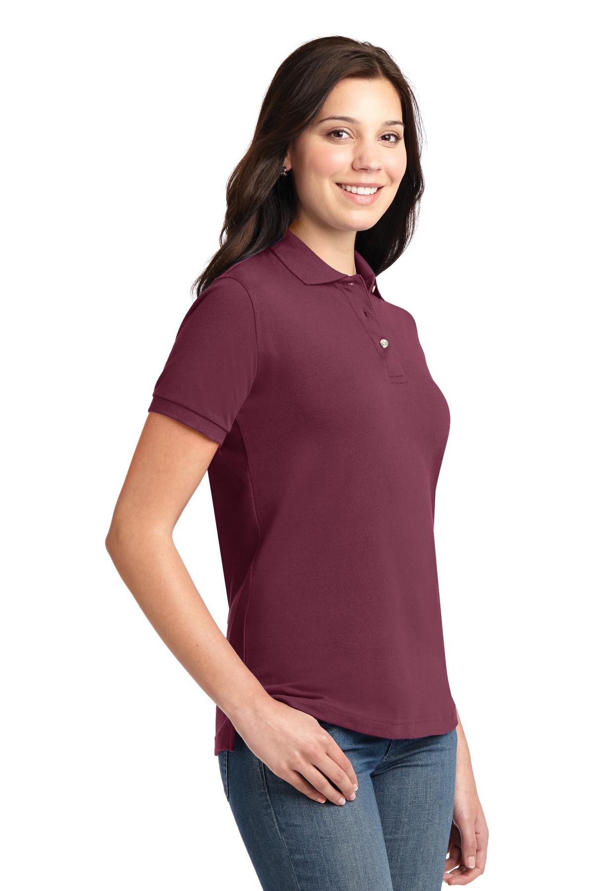 Port Authority Women's Heavyweight Cotton Pique Polo. L420 80