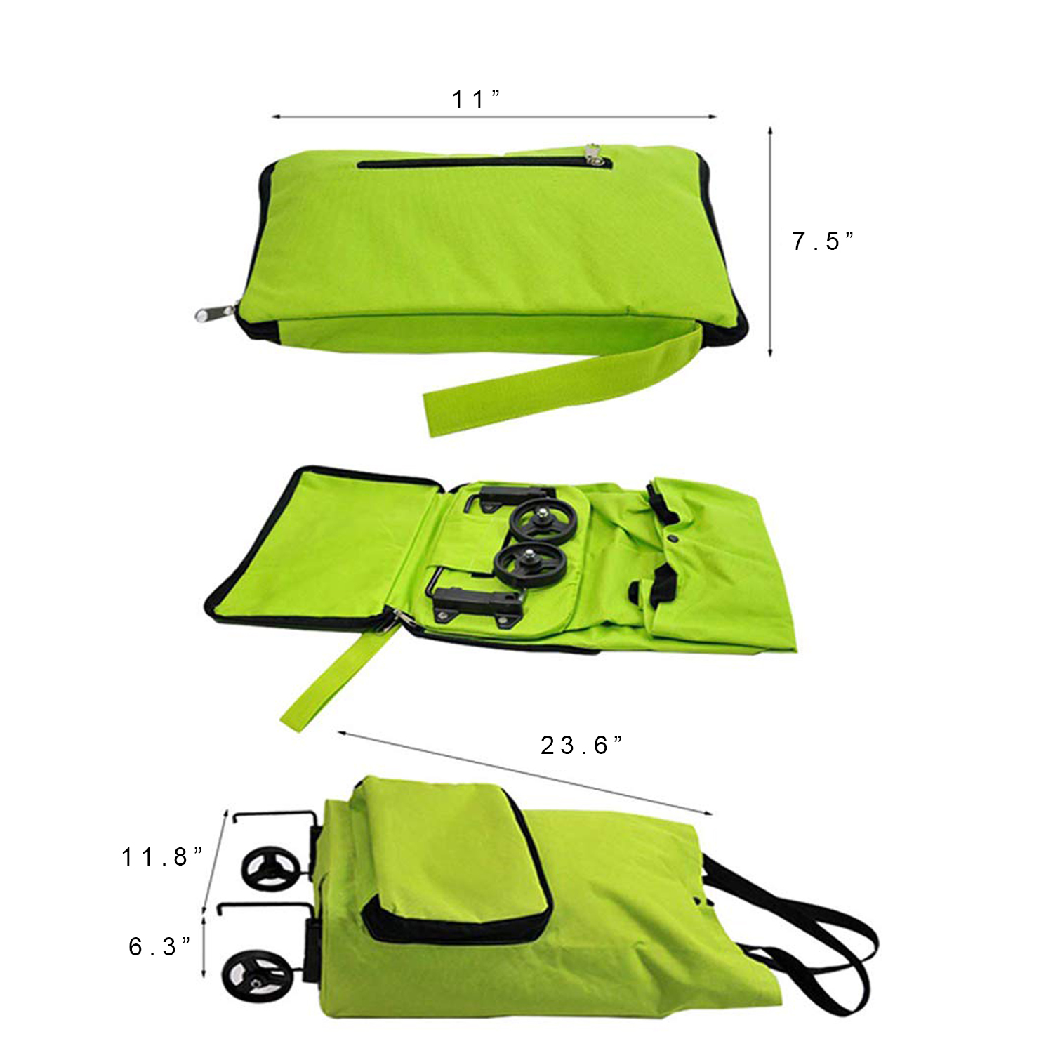 Shopping Tote Bag With Wheels 2