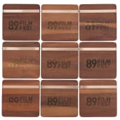 Graze Wood and Metal Coaster Set 22