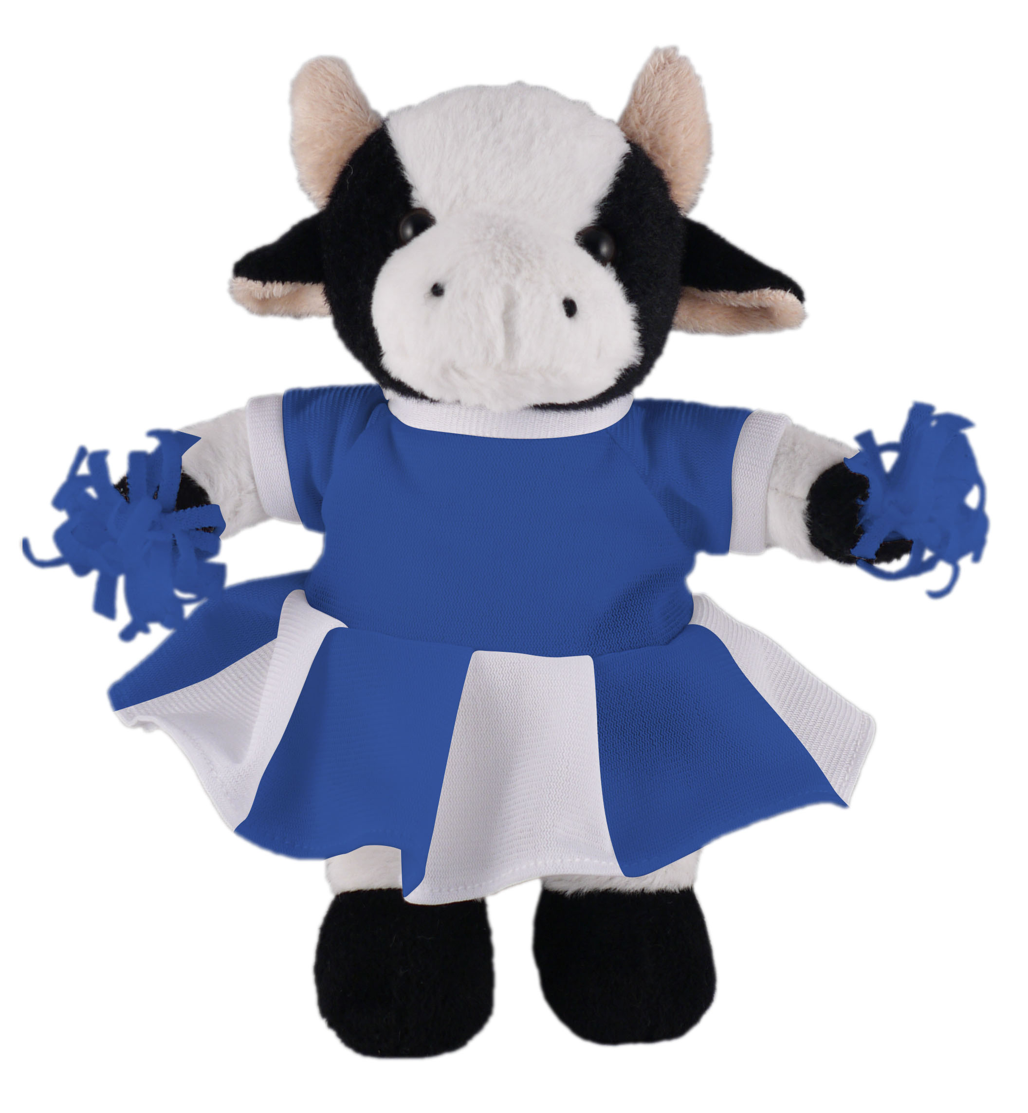 Soft Plush Stuffed Cow with Cheerleader Outfit 5