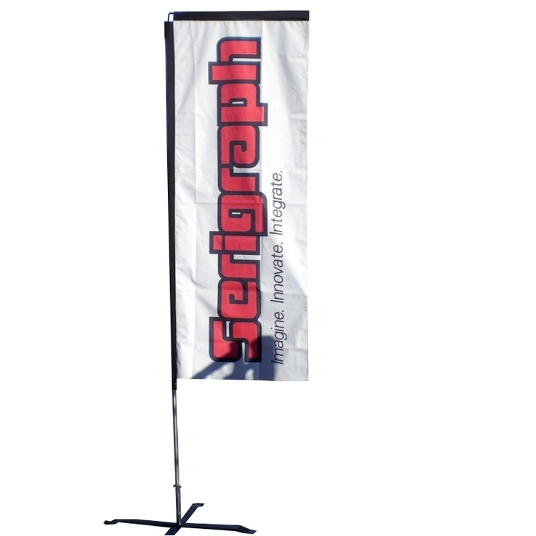 Elbow Banner™ Rectangle Flag with Pole - Double-Sided - 8.5' 2