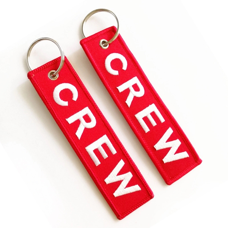 Custom Embroidered Woven Keychain 4
