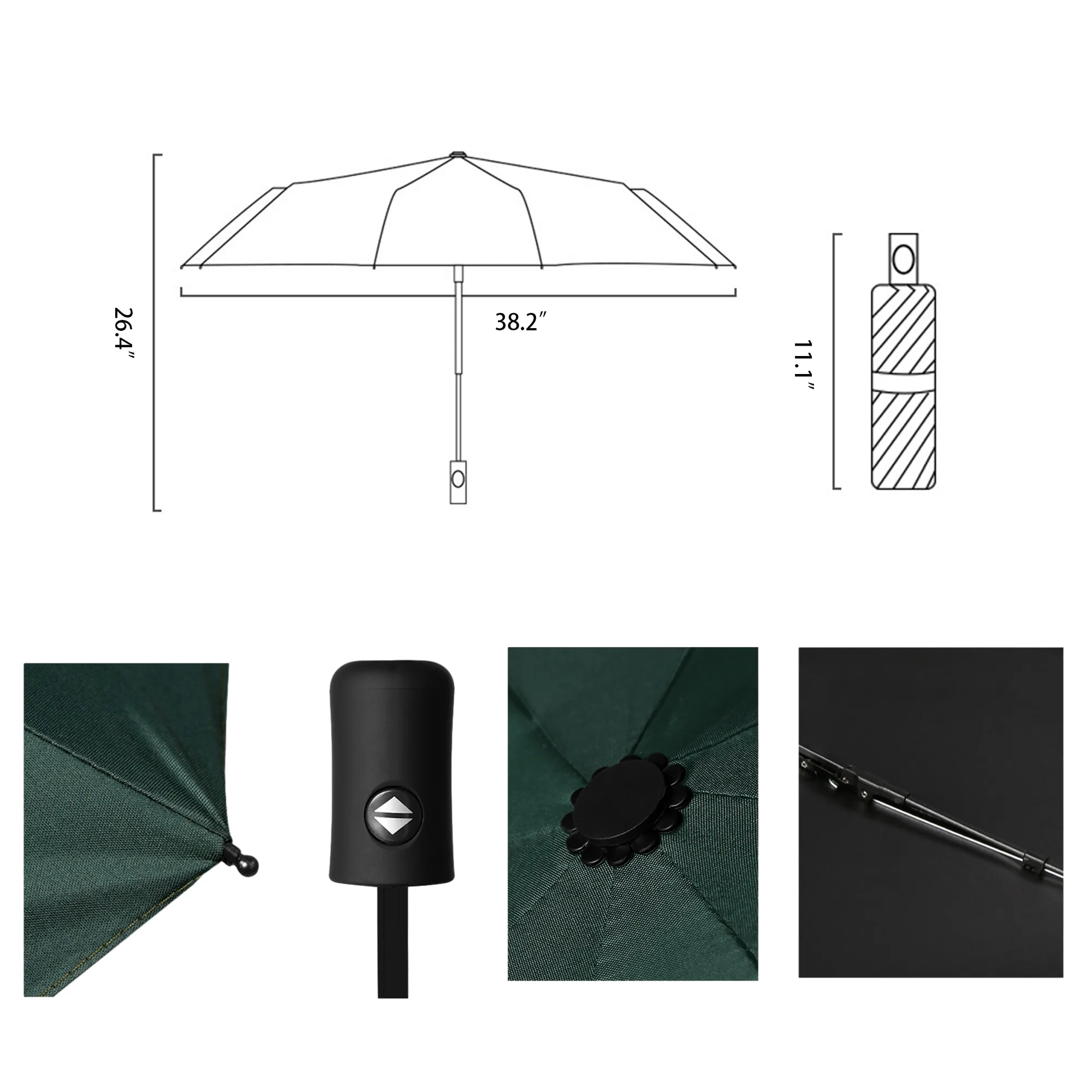 UV Solid Color Umbrella Sunshade Vinyl Parasol MOQ 50PCS 2