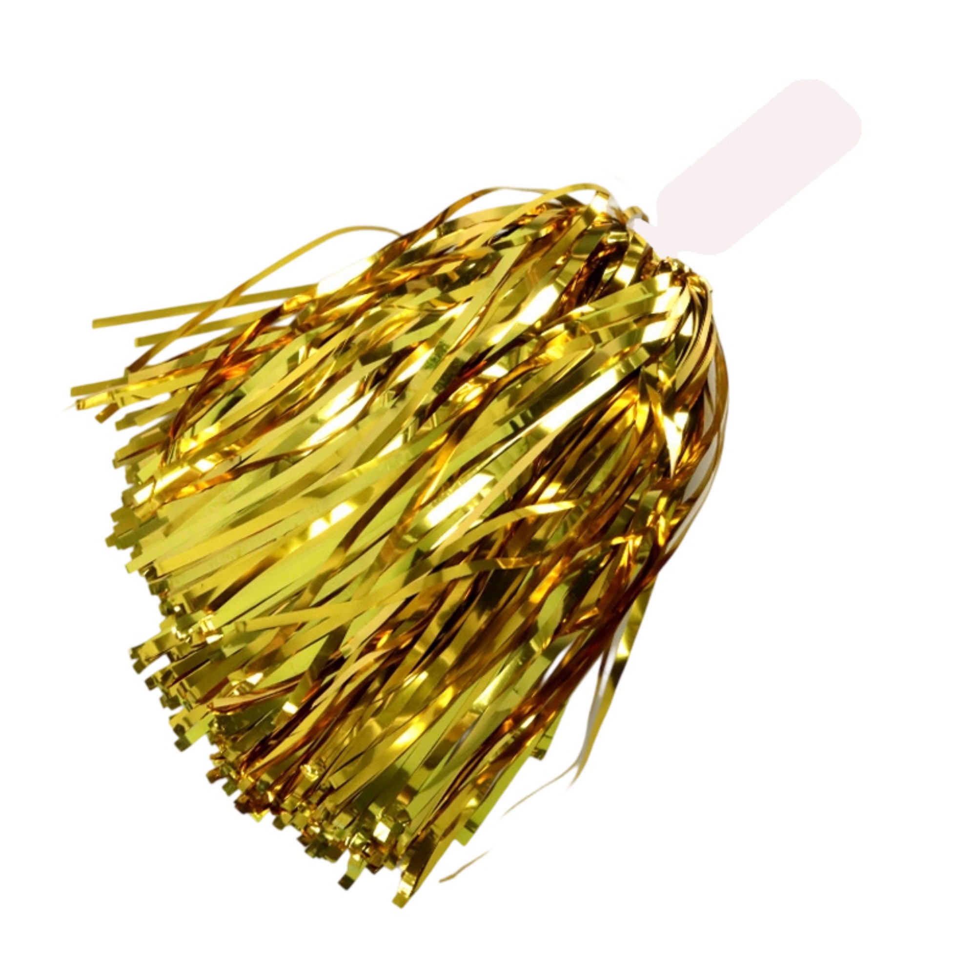 PET Material Cheerleader Pom With Plastic Handle 11.8" 11