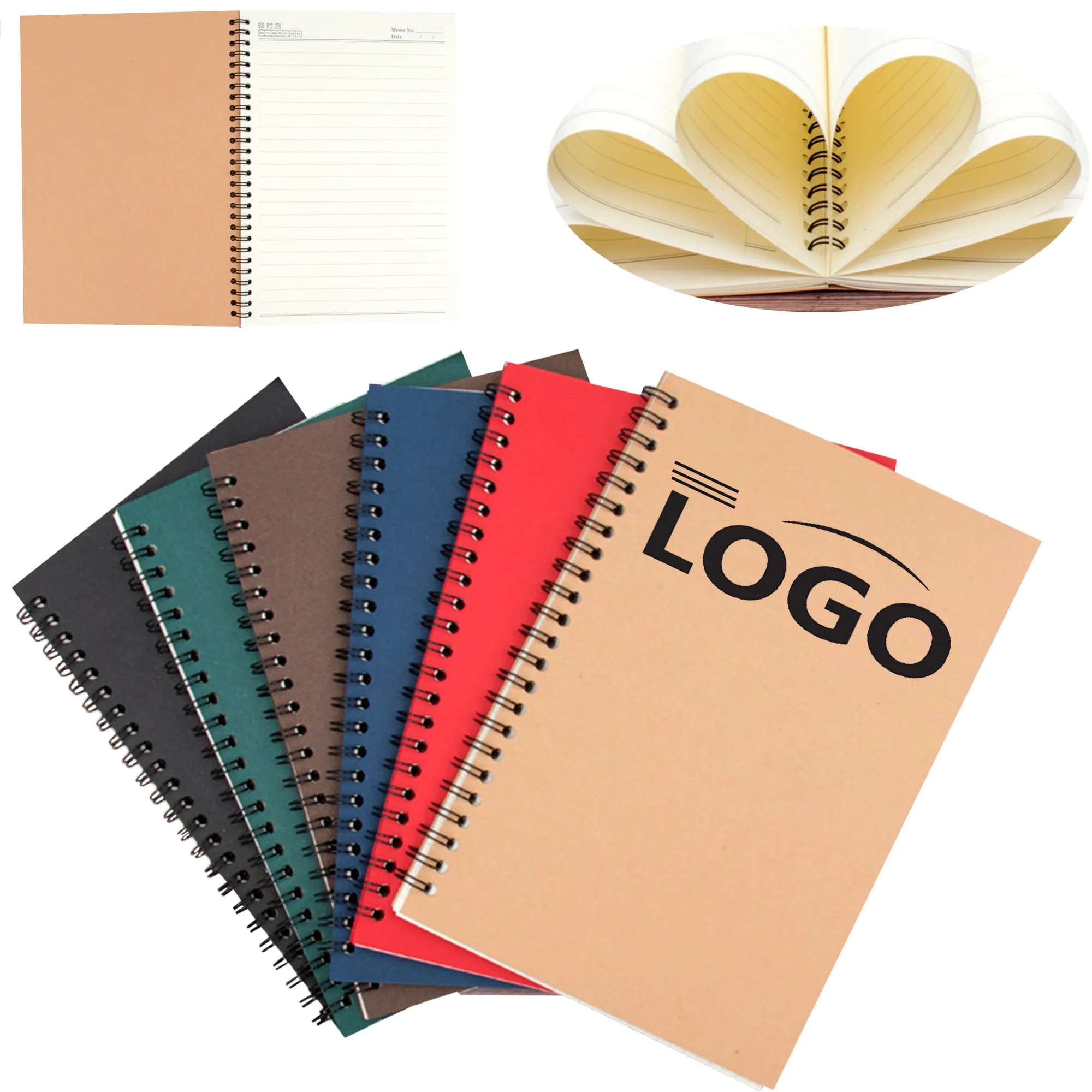 A5 Multicolor Thickened Kraft Paper Coil Notebook 2