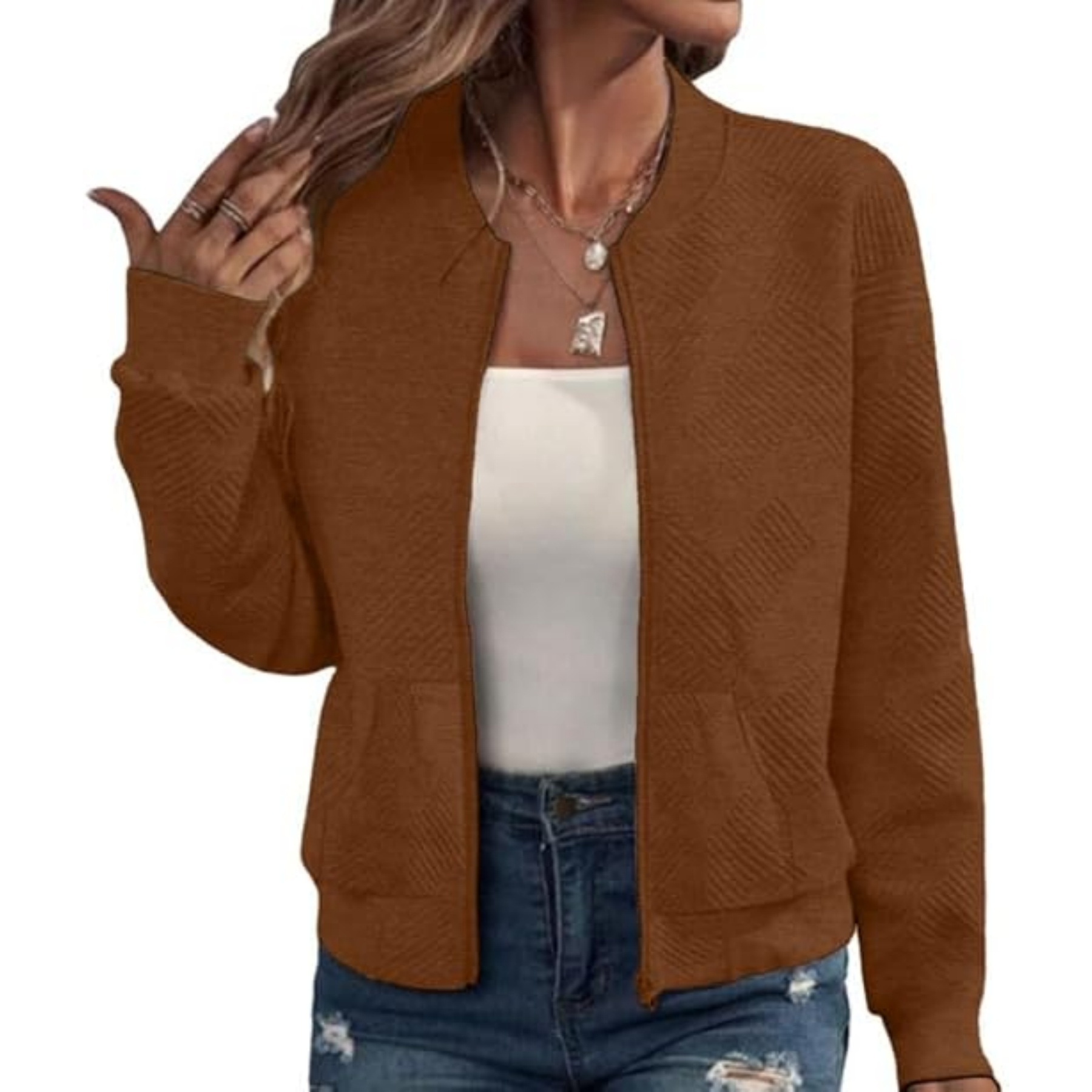 Women Zip Up Sweatshirt 5