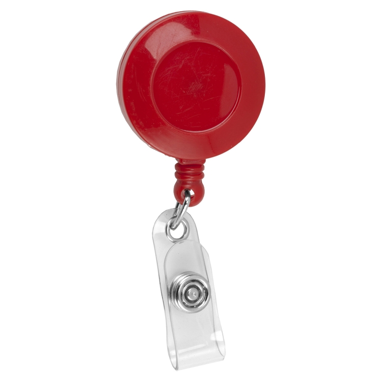 "Lorain VL" 30" Cord Round Retractable Badge Reel and Badge Holder with Metal Slip Clip Attachmement 19
