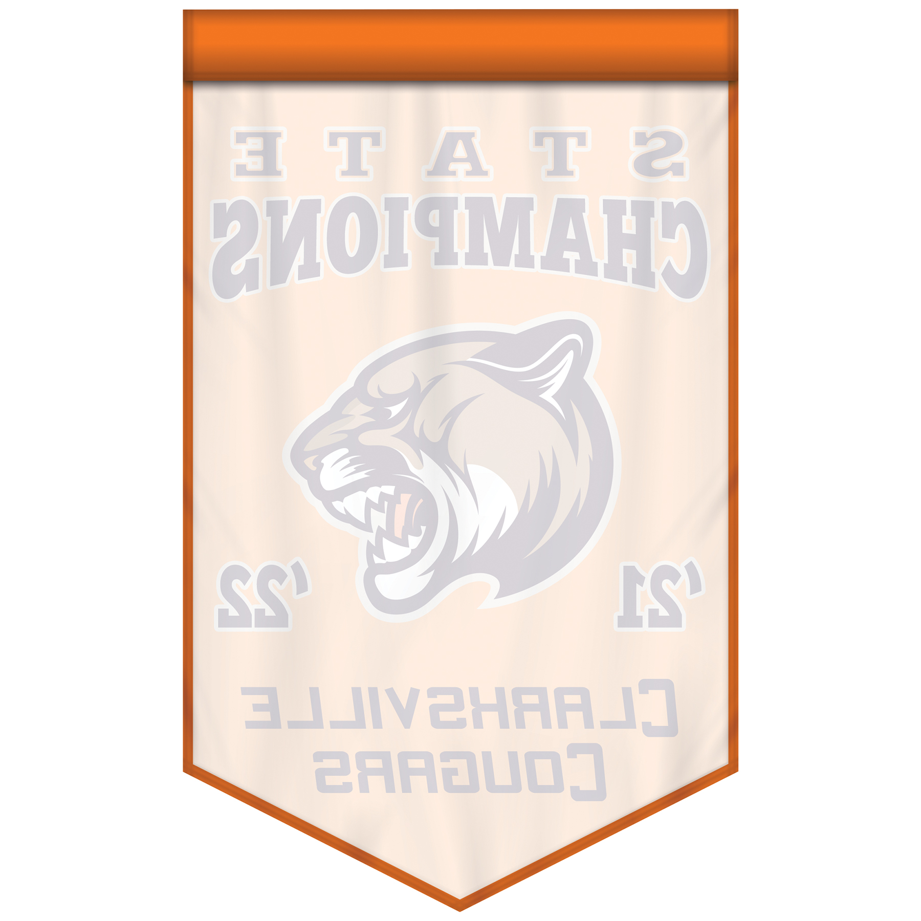 2' x 3' Championship Banner Single Sided V-Cut 3