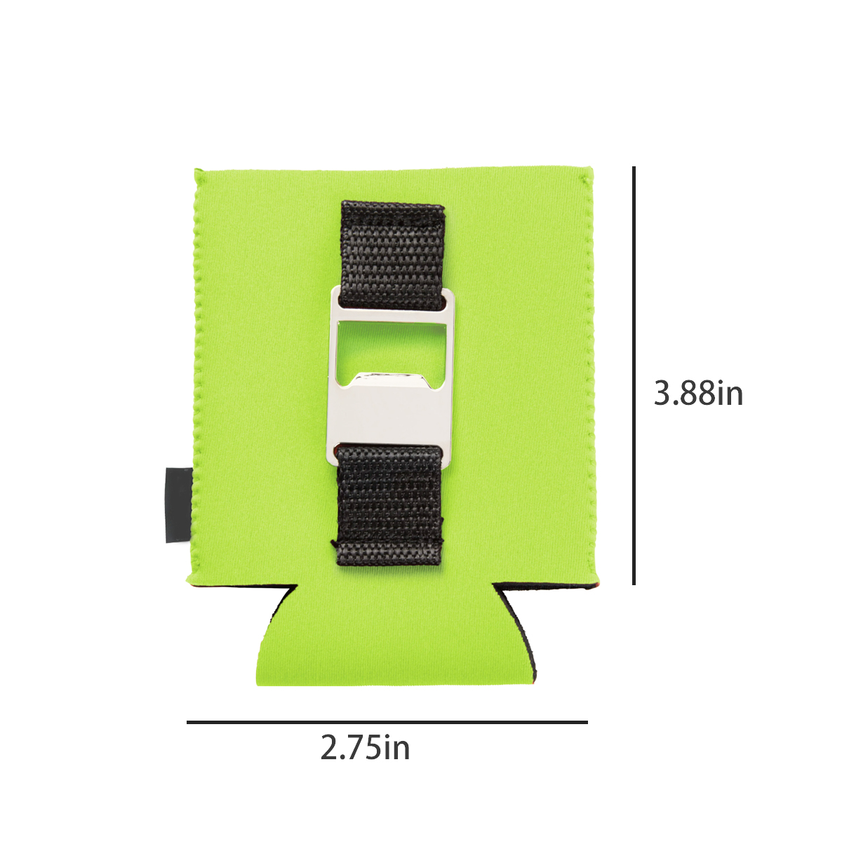 Neoprene Can Cooler with Attached Bottle Opener Custom 5