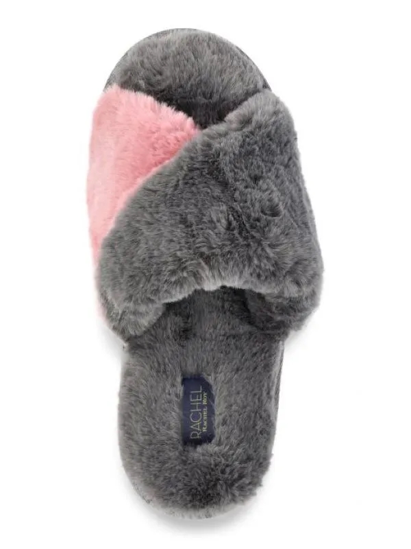 Chic Women's Two Toned Crossband Slippers 4