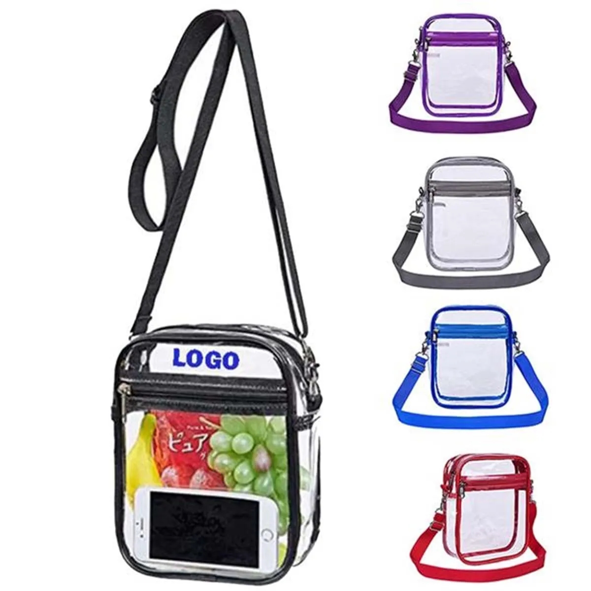 Clear Stadium Crossbody Messenger Shoulder Bag 2