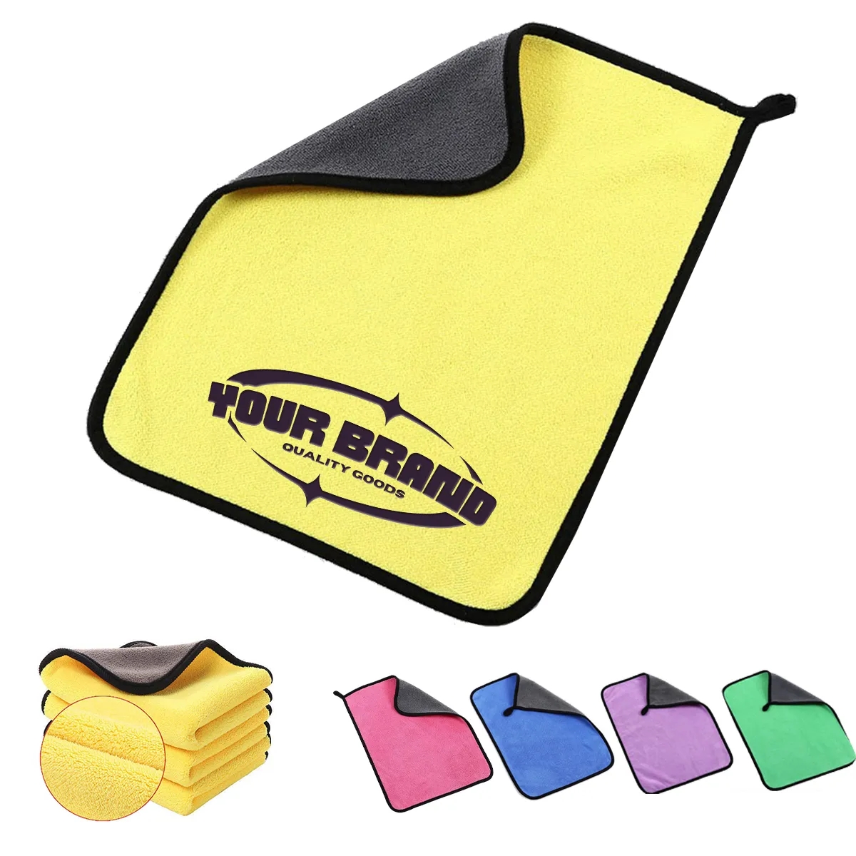 Car Detailing Water Absorption Lint Free Microfiber Towel 4