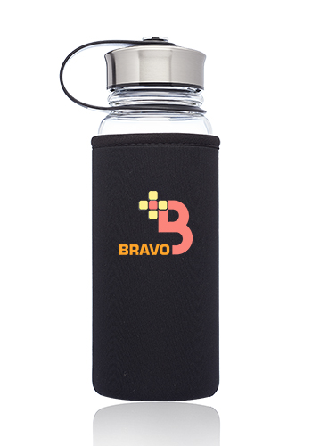 25 oz. Kangaroo Glass Water Bottles in Neoprene Pouch 3