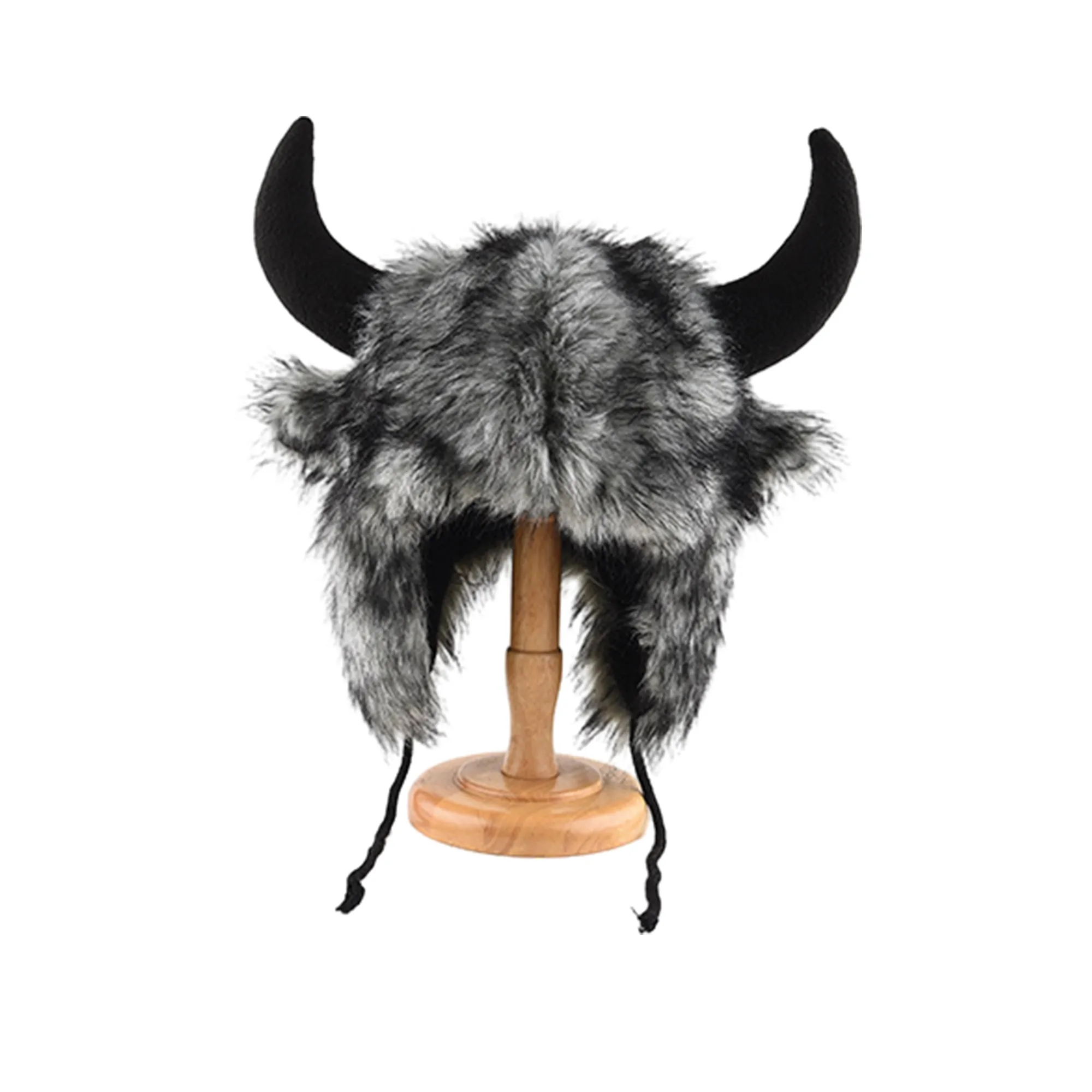 Warm And Cold-Proof Horn Hat Ear Protection Anti-Freeze Cap 2