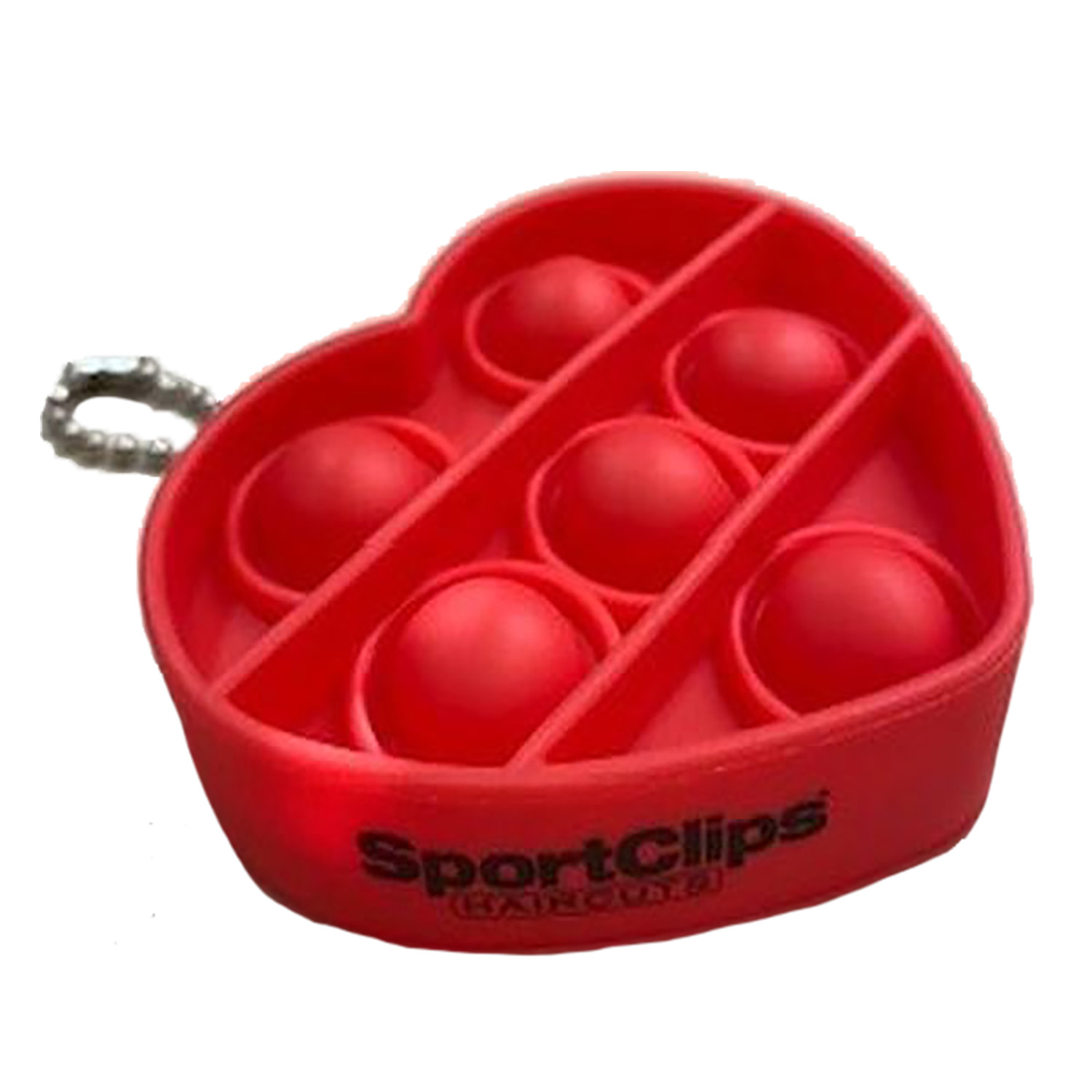 Fidget Popper Heart Shaped Keychain — view 1 of 5