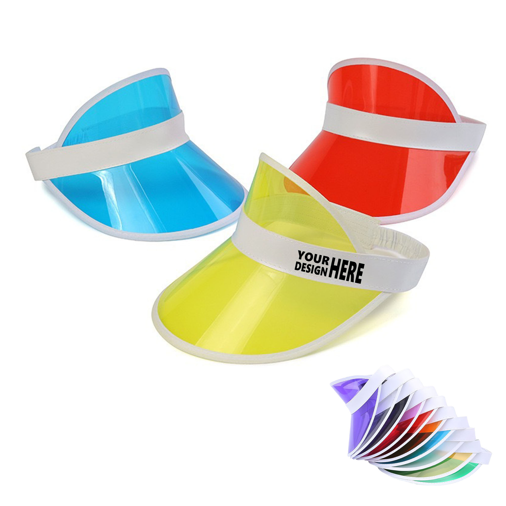 PVC One Size Tinted Visor 2