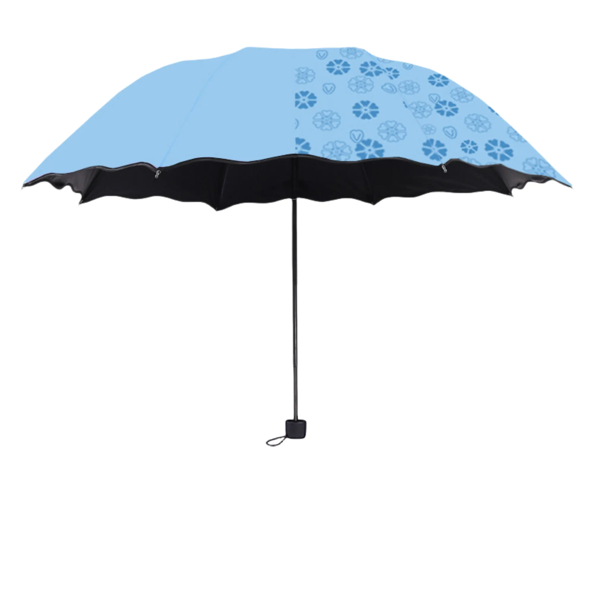 3-Fold Hydrochromic Flower Reveal Sun Umbrella 8