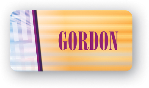 Full Color Name Badge w/ Personalization (1"X2") Rectangle