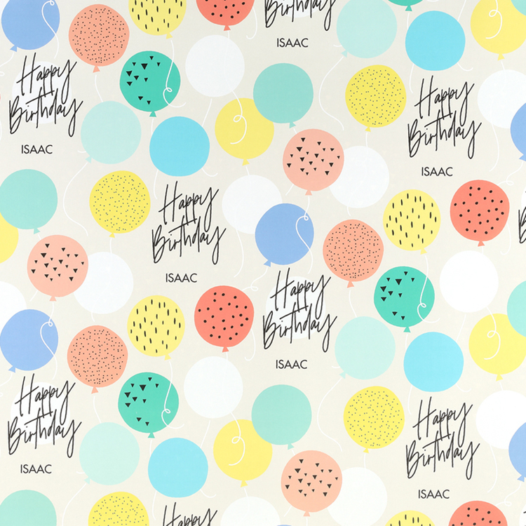 Bountiful Balloons Reversible Wrapping Paper (28"x20") 3