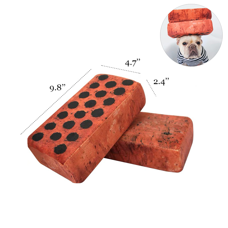 Rustic Red Brick Throw Pillow Creative Toy 2