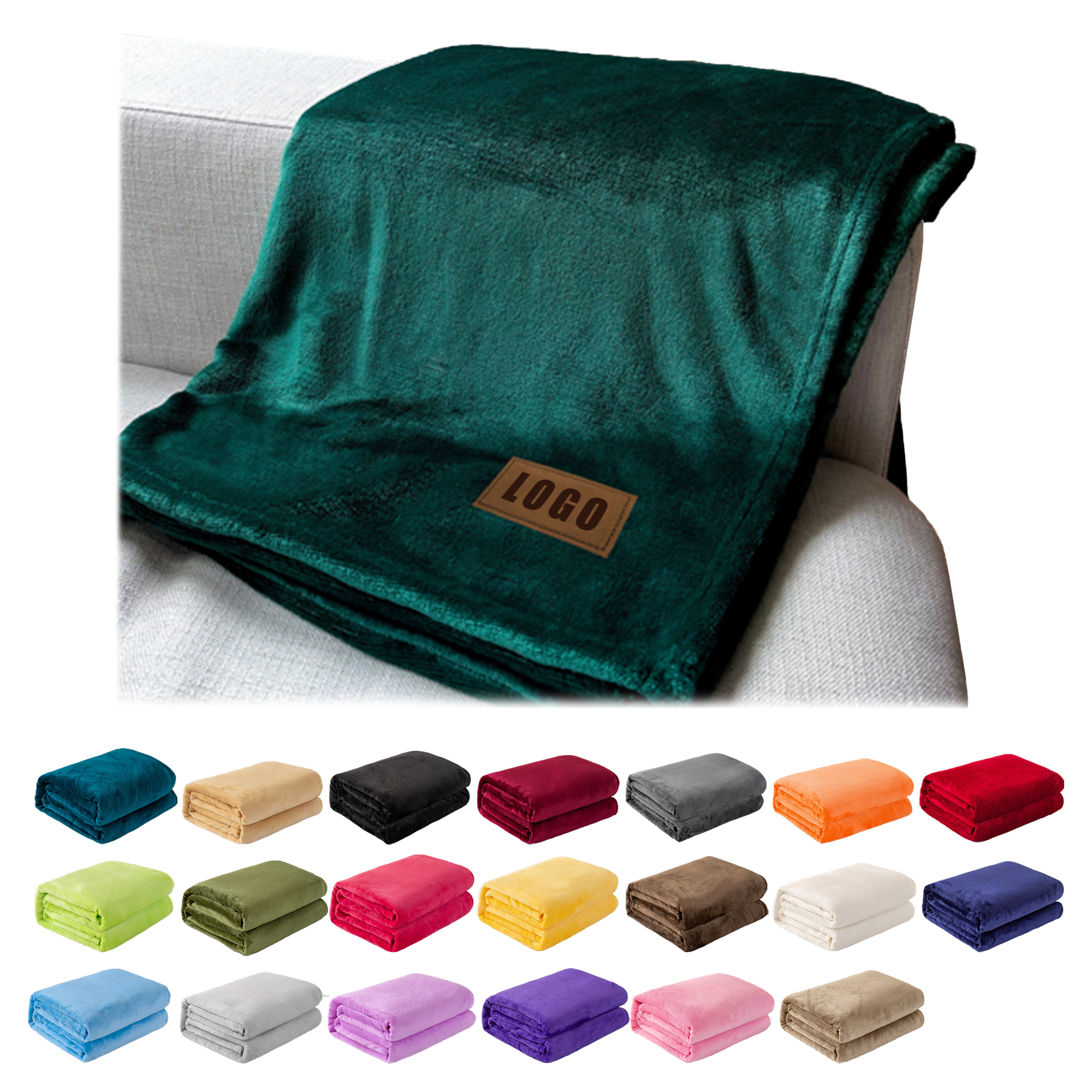 Plush Flannel Throw Blanket 1