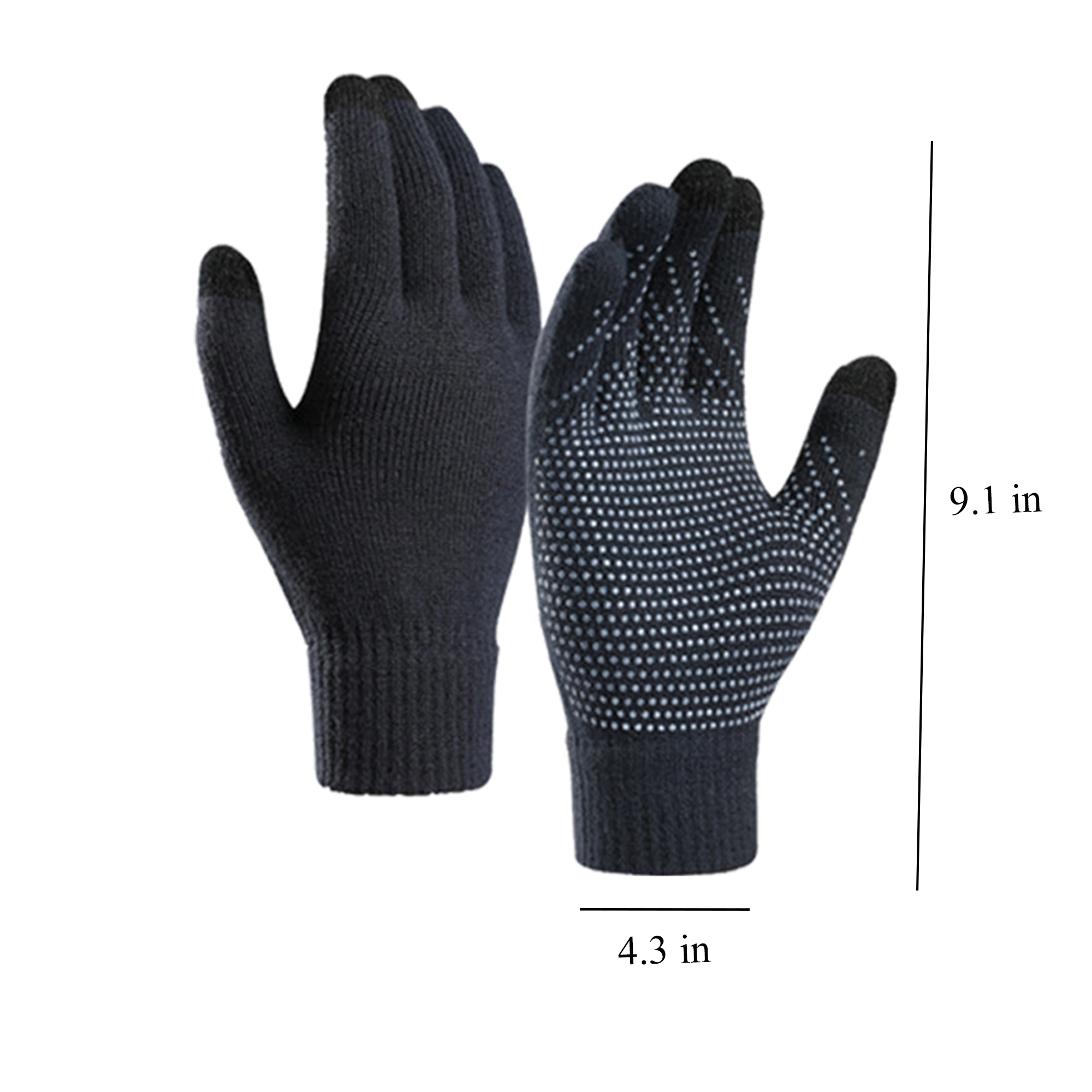 Warm Acrylic Gloves Hat And Scarf Set 9