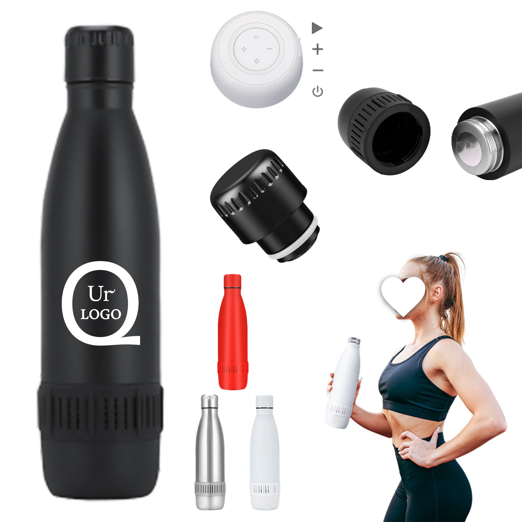 17Oz Smart Insulated Cup With Speaker