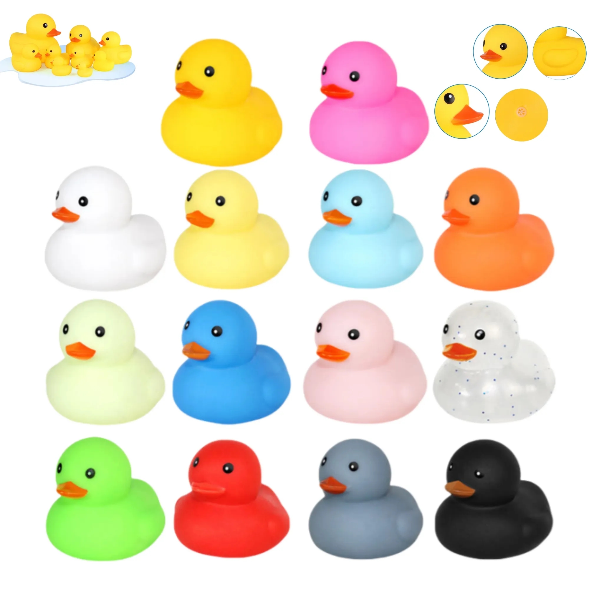 Squeeze Sound Yellow Duck Water Play Kit 8