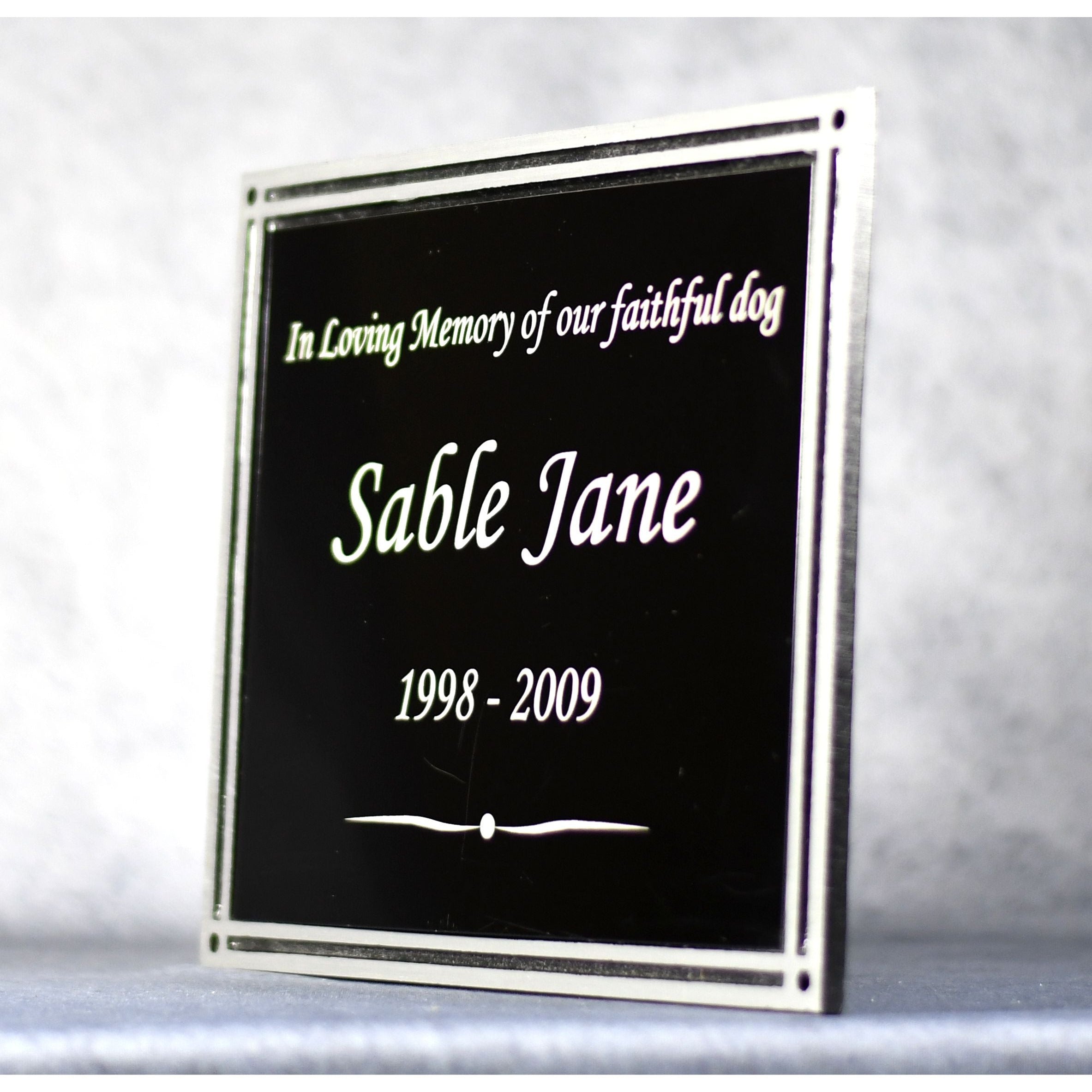 Cast Aluminum Plaque 1