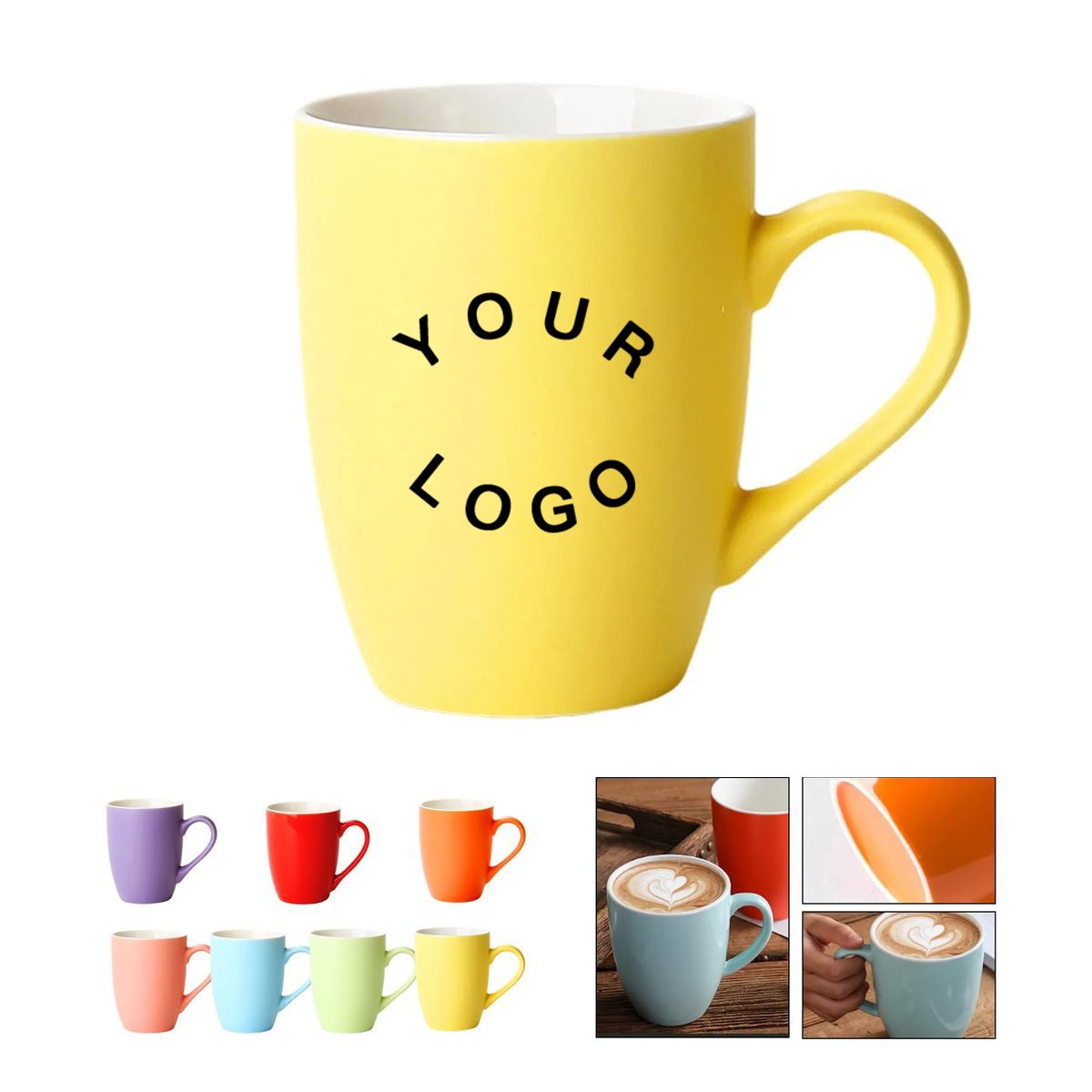14oz Ceramic Mug Microwave and Oven Safe 8
