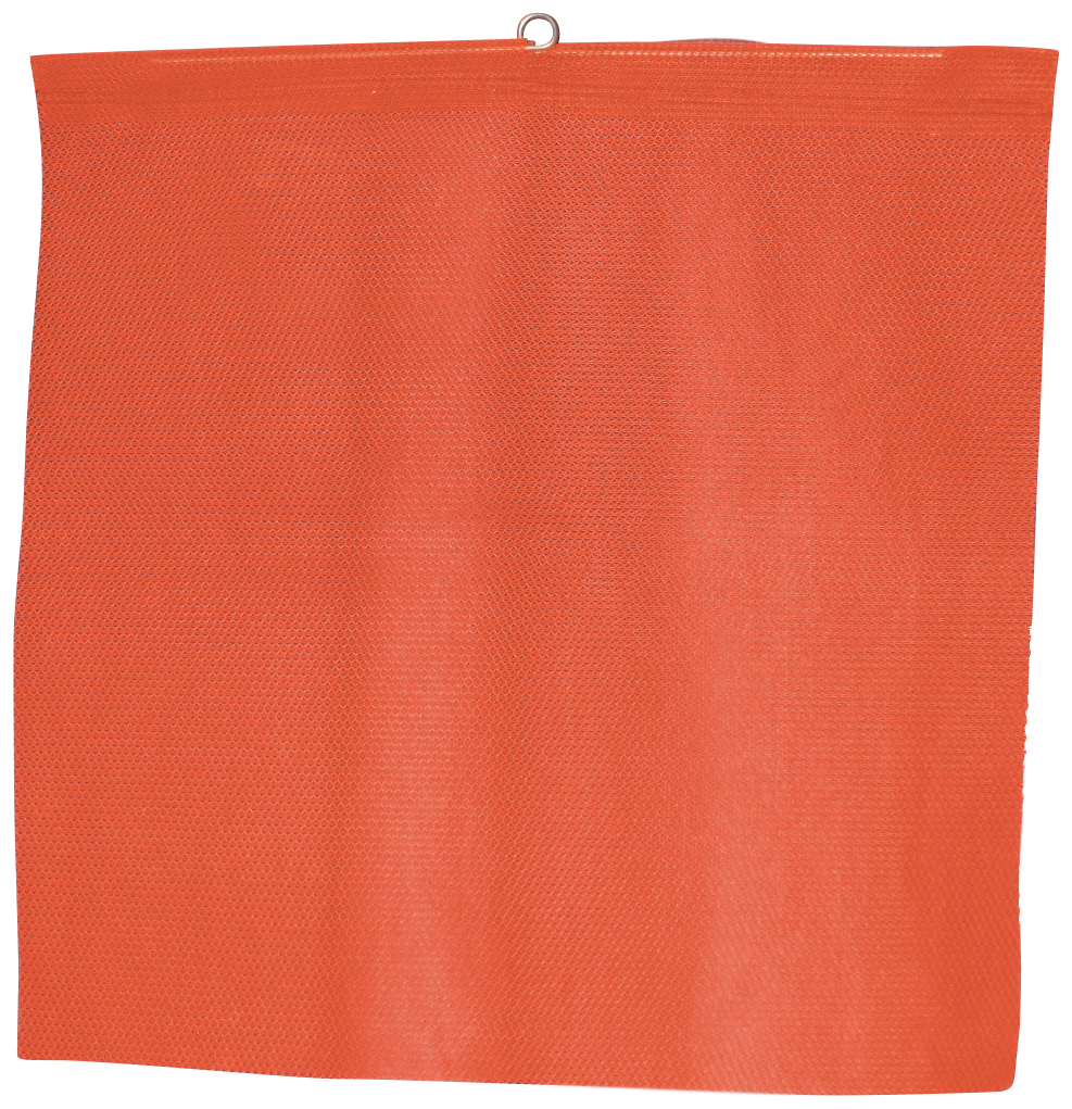 Fluorescent Orange Mesh Danger Flag 1