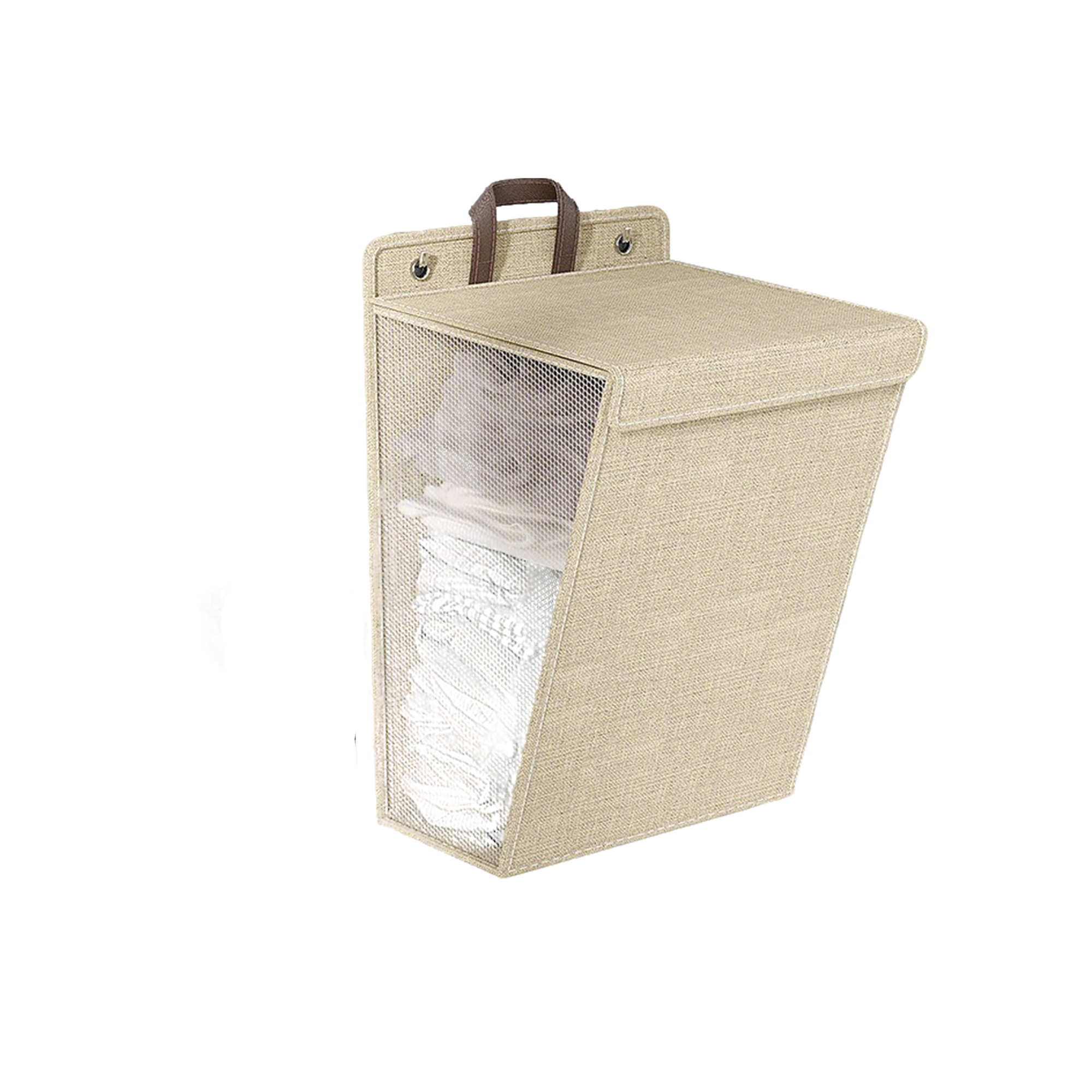 Folding Laundry Hamper With Handle And Cover 17.72" Length X 13.78" Width X 3.94" Height 3