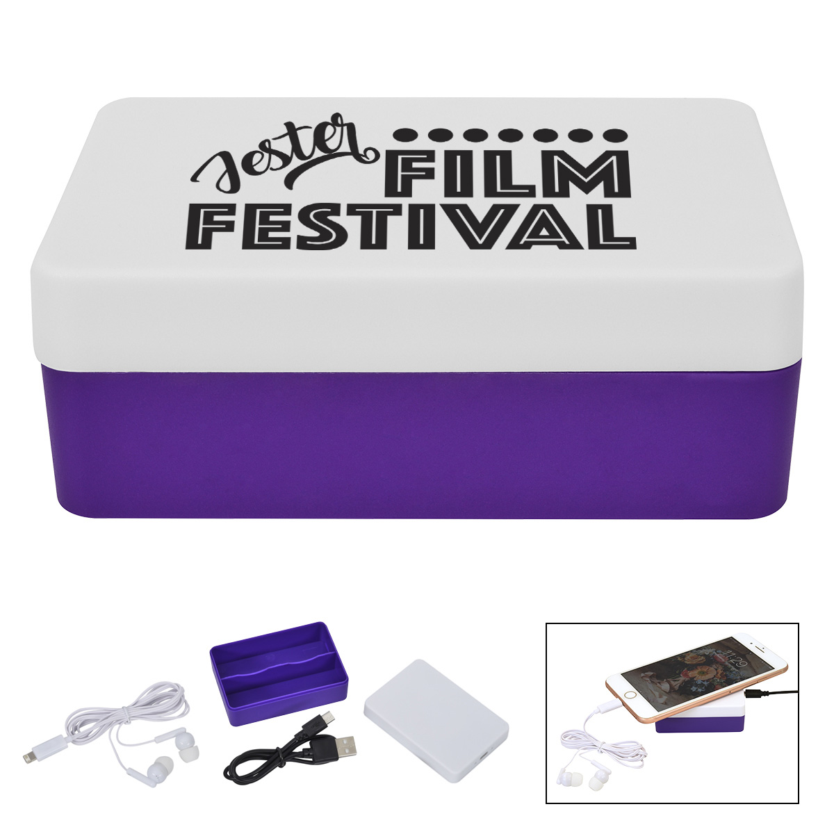 3-In-1 Stowaway Wireless Charging Kit With Earbuds 25